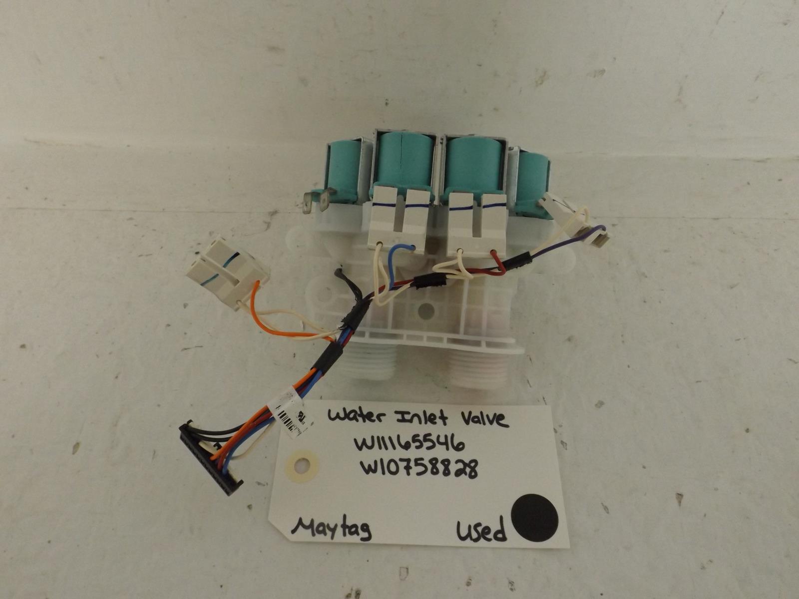 Maytag Washer W11165546 W10758828 Water Inlet Valve Used Maytag Washer W11165546 W10758828 Water Inlet Valve Used